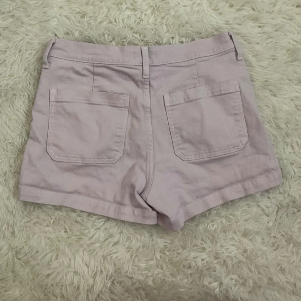 J. Crew High Rise Button Fly Jean Shorts - Lilac - Size 29‎